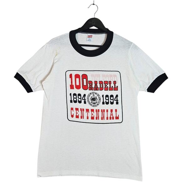 Vintage Delford Radell Centennial Ringer Shirt 1994 M - Picture 1 of 7